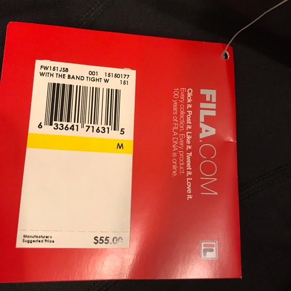 Black Fila Athletic Pants w/Pocket, Medium, NWT! - Picture 15 of 16